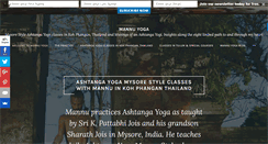 Desktop Screenshot of mannuyoga.com